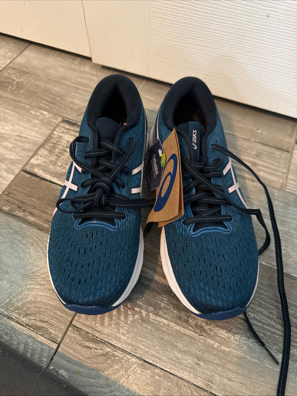 ASICS Women's Running Shoes - Teal Blue with White Accents